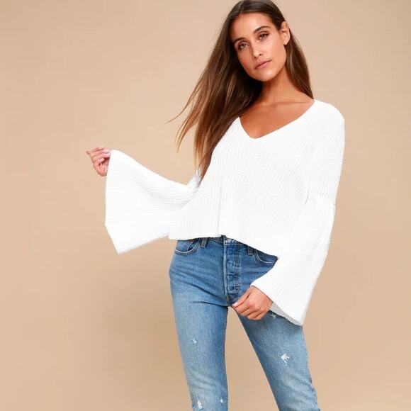 Free People Sweaters - Free People Damsel Bell Sleeve Sweater